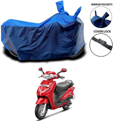 AutoGalaxy Waterproof Two Wheeler Cover for Hero(Duet, Blue)