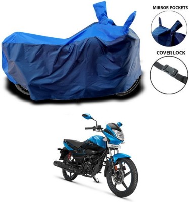 ANTHUB Waterproof Two Wheeler Cover for Hero(Splendor I Smart, Blue)