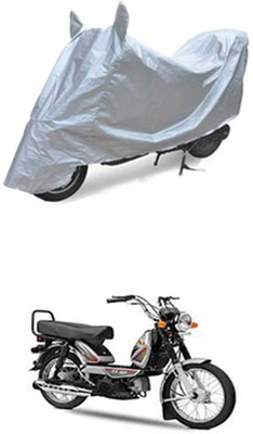 Z Tech Two Wheeler Cover for TVS(Silver)