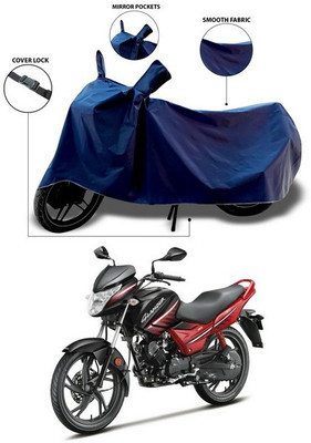 ANTHUB Waterproof Two Wheeler Cover for Hero(Glamour, Blue)