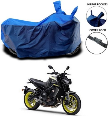 SEBONGO Waterproof Two Wheeler Cover for Yamaha(MT 9, Blue)