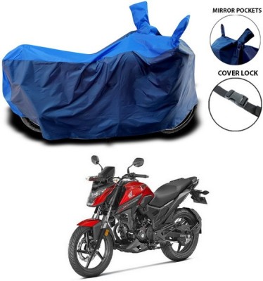 ANTHUB Waterproof Two Wheeler Cover for Honda(X-Blade, Blue)