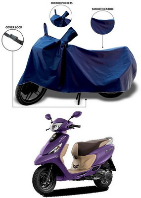 ANTHUB Waterproof Two Wheeler Cover for TVS(Scooty Zest 110, Blue)
