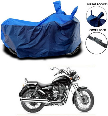 SEBONGO Waterproof Two Wheeler Cover for Royal Enfield(Thunderbird 500, Blue)