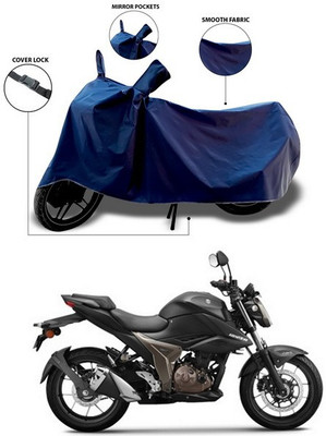 ANTHUB Waterproof Two Wheeler Cover for Suzuki(Gixxer 250, Blue)