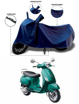 SEBONGO Waterproof Two Wheeler Cover for Vespa(Vespa, Blue)