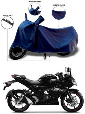 ANTHUB Waterproof Two Wheeler Cover for Suzuki(Gixxer SF, Blue)