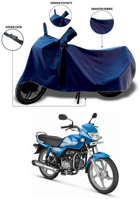 SEBONGO Waterproof Two Wheeler Cover for Hero(HF Deluxe, Blue)