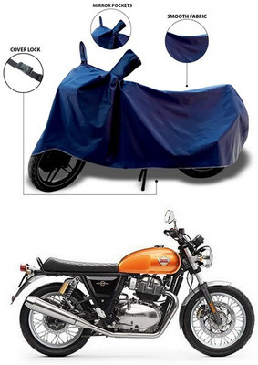 SEBONGO Waterproof Two Wheeler Cover for Royal Enfield(Continental GT 650, Blue)