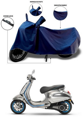 SEBONGO Waterproof Two Wheeler Cover for Vespa(Vespa, Blue)
