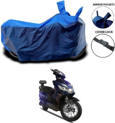 SEBONGO Waterproof Two Wheeler Cover for Okinawa(i-Praise, Blue)