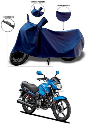 ANTHUB Waterproof Two Wheeler Cover for Hero(Glamour Programmed FI, Blue)
