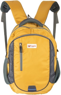 Ferris 15.6 inch Expandable Laptop Backpack(Yellow)