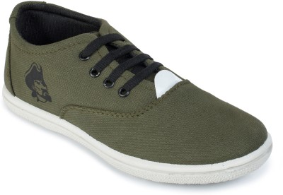 Kenamin Canvas Shoes For Men(Olive , 9)