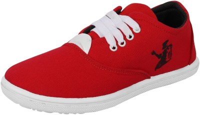 Kzaara Stylish Shoes Canvas Shoes For Men(Red , 6)