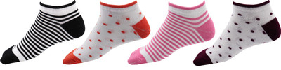 RC. ROYAL CLASS Women Printed, Striped Ankle Length(Pack of 4)