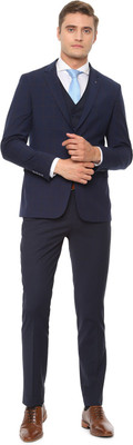 LOUIS PHILIPPE Single Breasted Checkered Men Suit