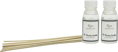 Maxime Candles Rose Refill, Aroma Oil, Diffuser Set, Diffuser Rose Scented Reed Diffuser Refill 100ML(3 x 33.33 ml)