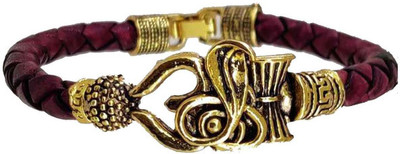 Sadnya Leather Brass Bracelet Set