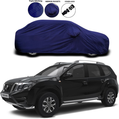 SEBONGO Car Cover For Nissan Terrano (With Mirror Pockets)(Blue)