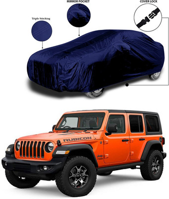SEBONGO Car Cover For Jeep Wrangler (With Mirror Pockets)(Blue)