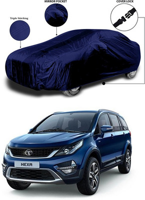 ANTHUB Car Cover For Tata Hexa (With Mirror Pockets)(Blue)