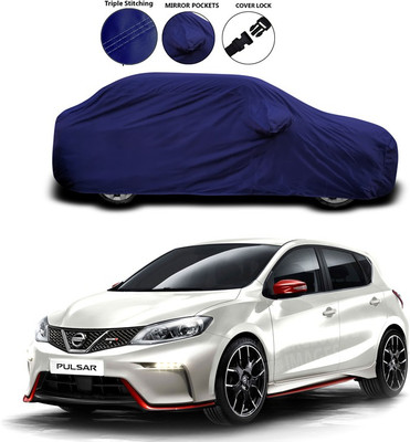 SEBONGO Car Cover For Nissan Pulsar (With Mirror Pockets)(Blue)