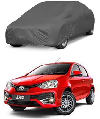 Z Tech Car Cover For Toyota Etios Liva (Without Mirror Pockets)(Grey)