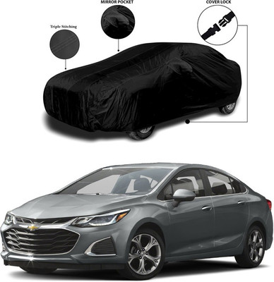 ANTHUB Car Cover For Chevrolet Cruze (With Mirror Pockets)(Black)
