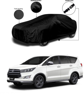 ANTHUB Car Cover For Toyota Innova (With Mirror Pockets)(Black)