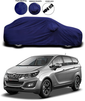 ANTHUB Car Cover For Mahindra Marazzo (With Mirror Pockets)(Blue)