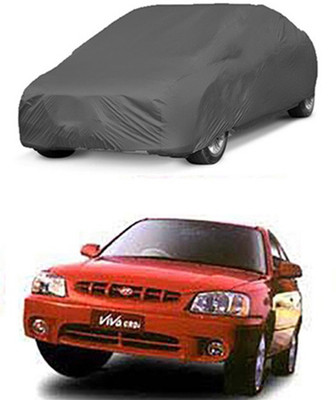 Z Tech Car Cover For Hyundai Accent Viva (Without Mirror Pockets)(Grey)