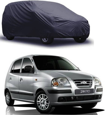 Atist Car Cover For Hyundai Santro (Without Mirror Pockets)(Grey)