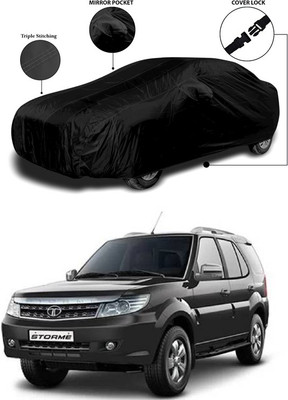 ANTHUB Car Cover For Tata Safari Storme (With Mirror Pockets)(Black)