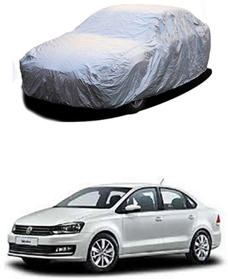Z Tech Car Cover For Volkswagen Vento (Without Mirror Pockets)(Silver)