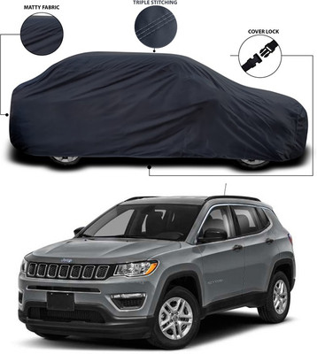 ANTHUB Car Cover For Jeep Compass (Without Mirror Pockets)(Grey)