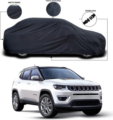 ANTHUB Car Cover For Jeep Compass Facelift (Without Mirror Pockets)(Grey)