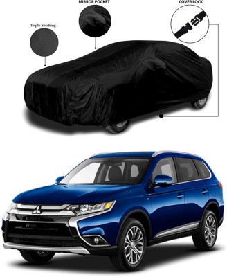 SEBONGO Car Cover For Mitsubishi Outlander (With Mirror Pockets)(Black)