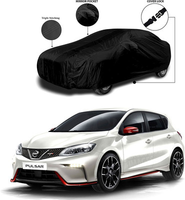SEBONGO Car Cover For Nissan Pulsar (With Mirror Pockets)(Black)