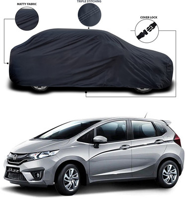 ANTHUB Car Cover For Honda Jazz (Without Mirror Pockets)(Grey)