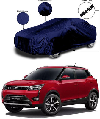 SEBONGO Car Cover For Mahindra XUV 300 (With Mirror Pockets)(Blue)