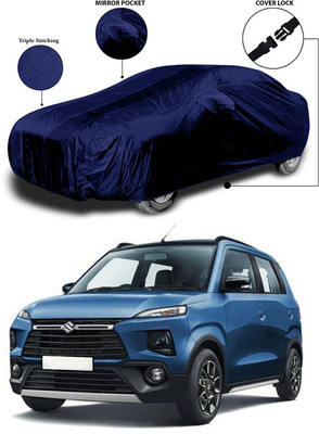 ANTHUB Car Cover For Maruti Suzuki XL5 (With Mirror Pockets)(Blue)