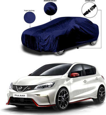 SEBONGO Car Cover For Nissan Pulsar (With Mirror Pockets)(Blue)