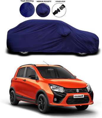 ANTHUB Car Cover For Maruti Suzuki Celerio X (With Mirror Pockets)(Blue)