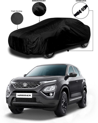 ANTHUB Car Cover For Tata Harrier (With Mirror Pockets)(Black)
