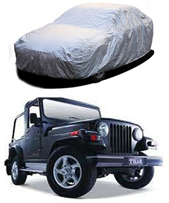 Z Tech Car Cover For Mahindra Thar (Without Mirror Pockets)(Silver)