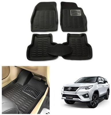 After cars Plastic 3D Mat For  Toyota Fortuner(Black)