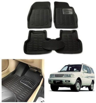 After cars Plastic 3D Mat For  Tata Safari Dicor(Black)