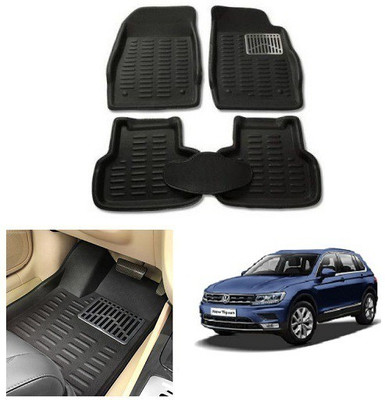After cars Plastic 3D Mat For  Volkswagen Tiguan(Black)
