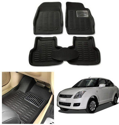 After cars Plastic 3D Mat For  Maruti Suzuki Swift Dzire(Black)